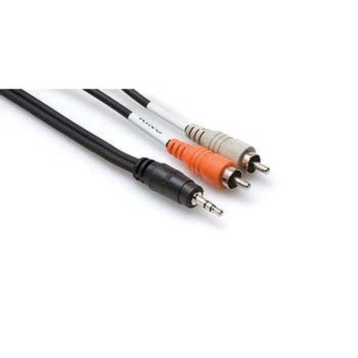 Hosa - Stereo Breakout- 3.5 mm TRS to Dual RCA- 10 ft