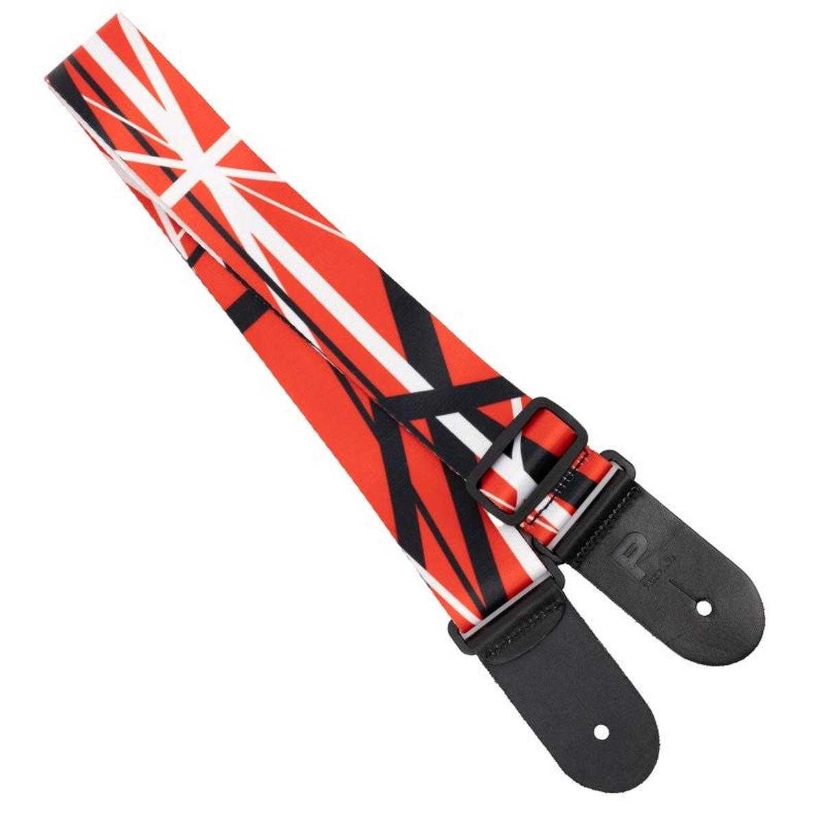 Profile - Terylene - Red Black White Stripe Printed Strap - PGS-NY-EVH-RBW