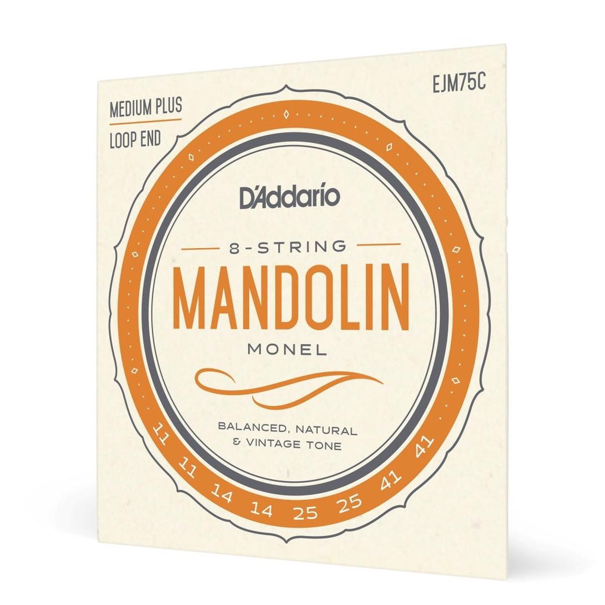 D'Addario - EJM75C Monel Mandolin Strings - Medium Plus - 11-41