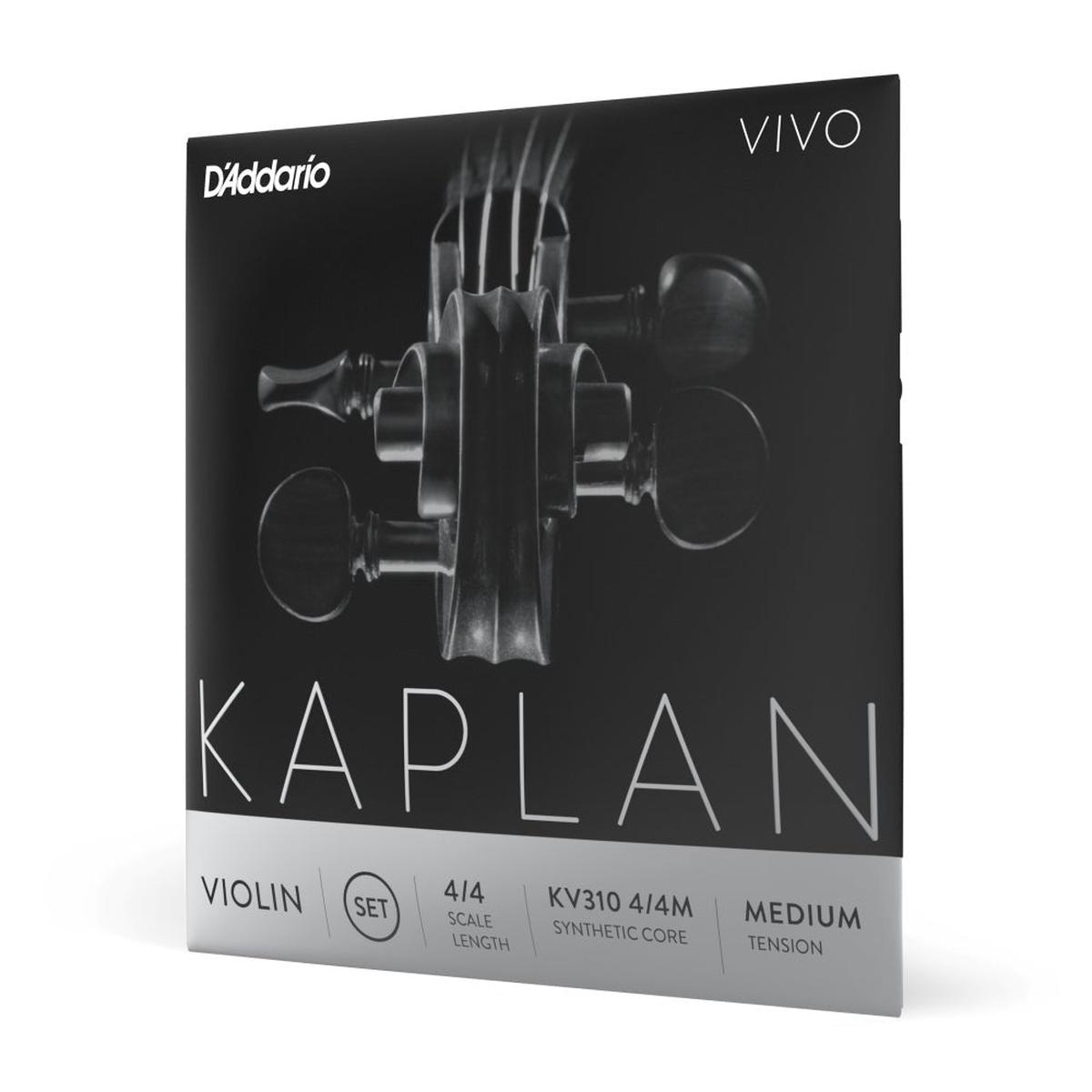 D'Addario - Kaplan Vivo Violin String Set - 4/4 Scale - Medium Tension
