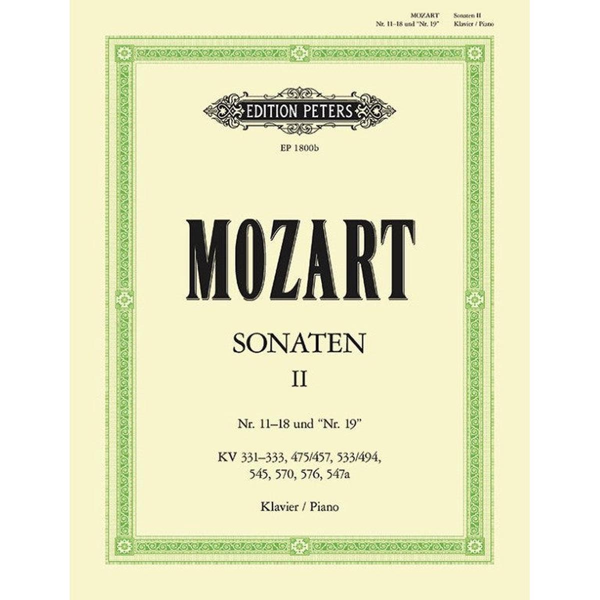 W.A. Mozart - Piano Sonatas, Vol. 2: Nos. 11-18 and No. 19