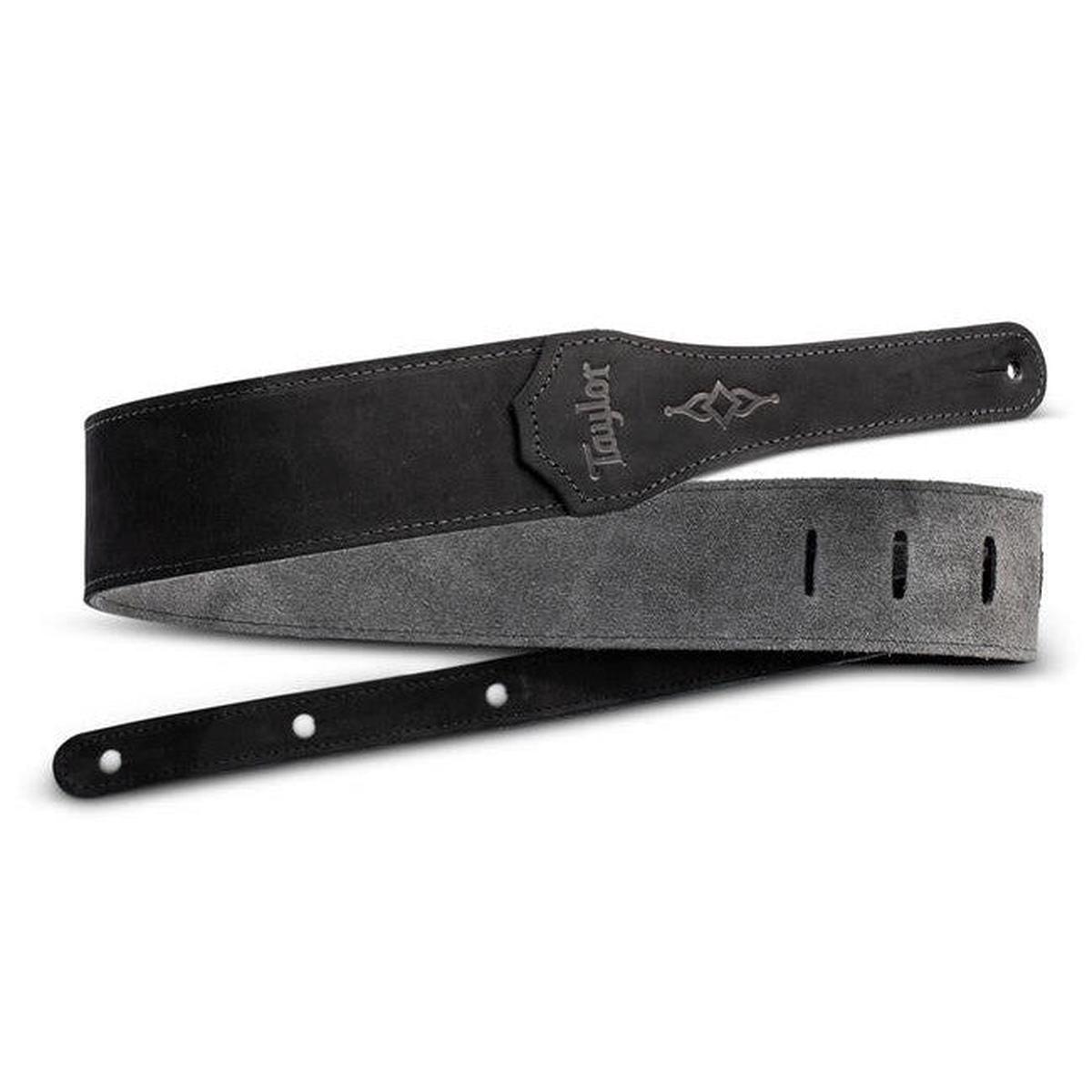 Taylor - Gemstone 2.5" Sanded Leather Guitar Strap #4014-25 Black